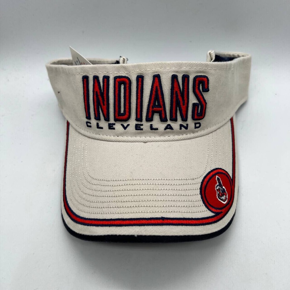 Cleveland Indians MLB Drew Pearson Sun Visor Hat Snapback Cap New Men